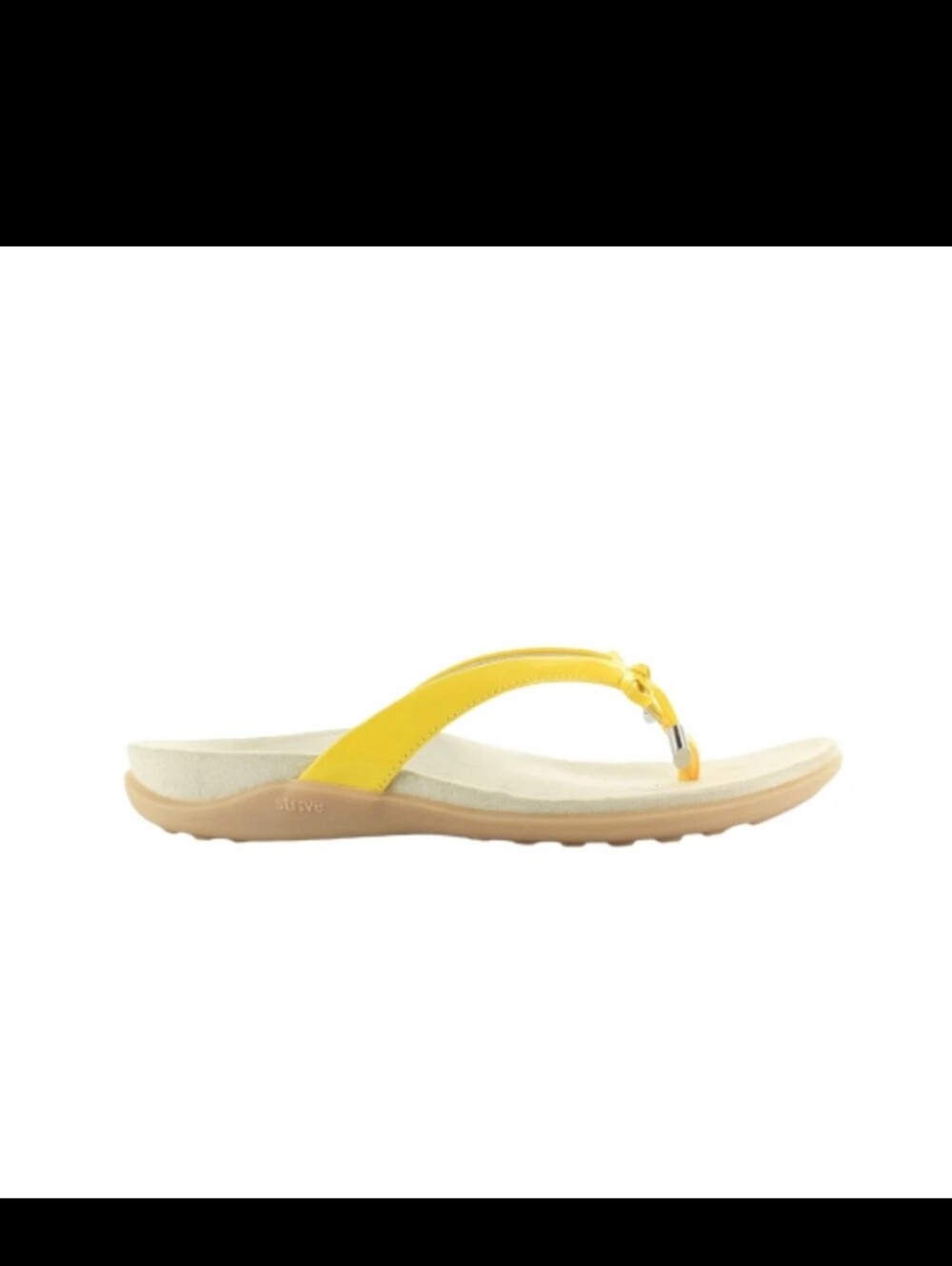 Strive Island – Women's Ray Flower Orthotic Arch Support Leather Sandal
